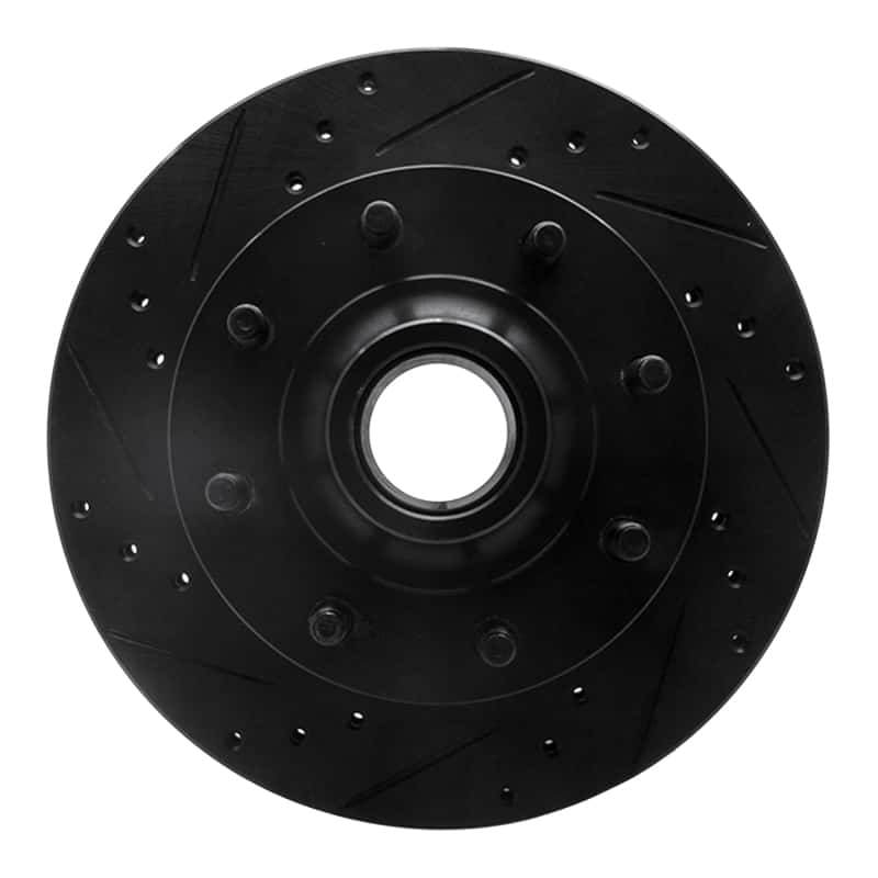R1 Concepts — R1 1994-1999 Dodge Ram 2500 Front Left Drilled & Slotted Black Brake Rotor
R1 Brake Rotor Drill - view 1