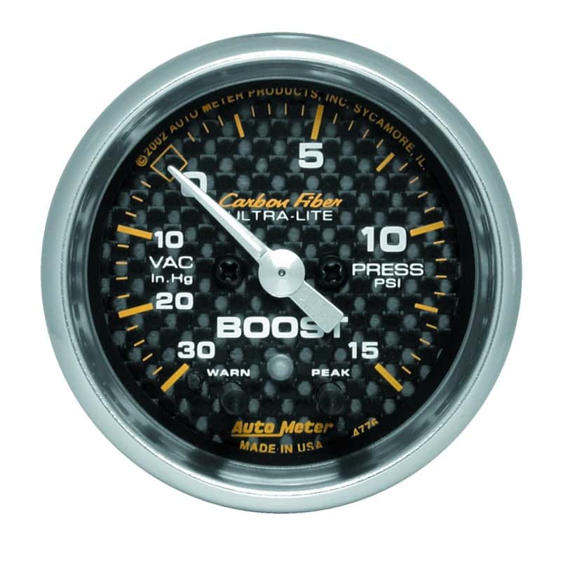 AutoMeter — Autometer Carbon Fiber 52mm 15 PSI Electronic Boost Gauge
GA 2" BST/VC 15 S CF - view 1