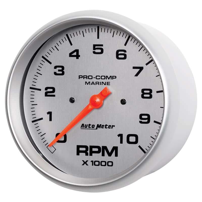 AutoMeter — Autometer Marine Silver Ultra-Lite 5in 10K RPM In-Dash Tachometer Gauge
GA 5" TACH 10KRPM MS - view 3