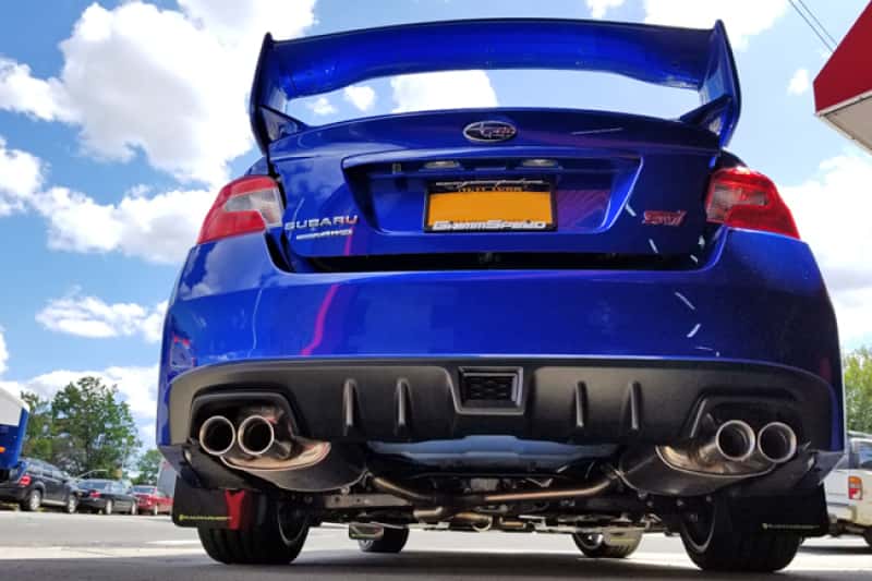 Rally Armor — Rally Armor 15-21 Subaru WRX/STI Black UR Mud Flap w/Green Logo
Mud Flap - view 5