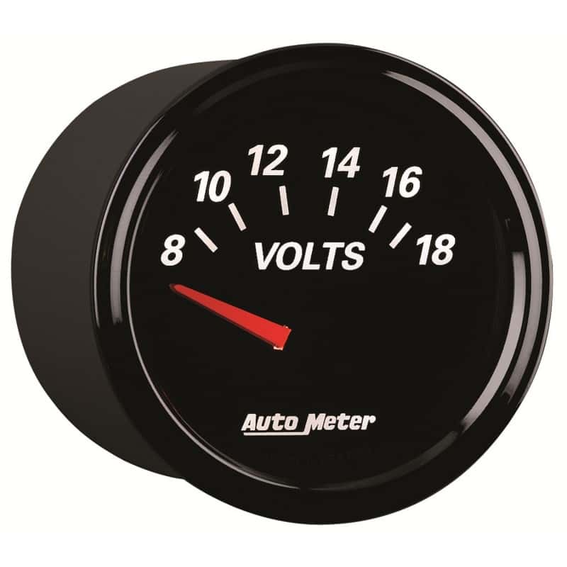 AutoMeter — Autometer Designer Black II 52mm 18V Voltmeter Gauge
GA 2" VOLT 18V DBII - view 12