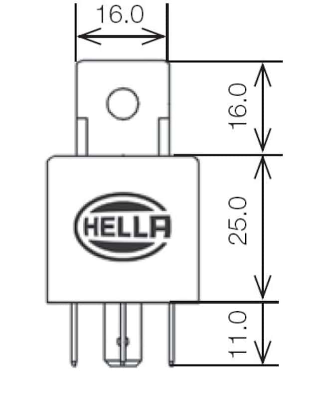 Hella — Hella Relay Mini Iso Alt 4 Pole 24V Spst Bkt - view 7