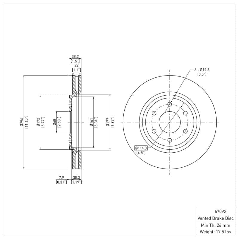 DFC — DFC 05-25 Nissan XTerra Front GeoSPEC Coated Rotor
DFC Brake Rotor - view 6