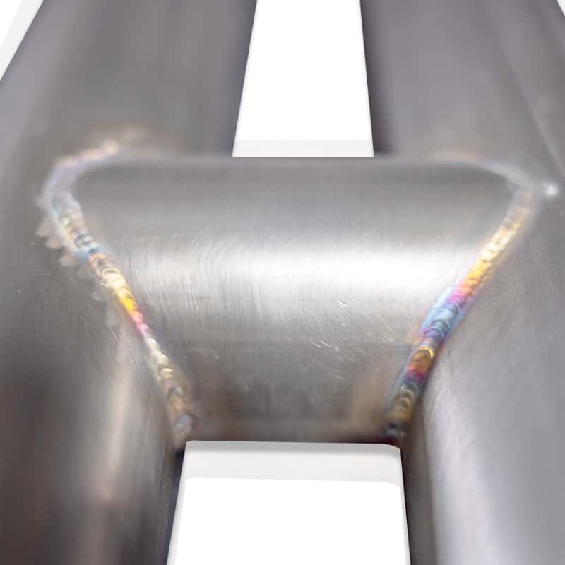 Stainless Works — Stainless Works 18-21 Mustang GT Mid Resonator Delete H-Pipe - view 2