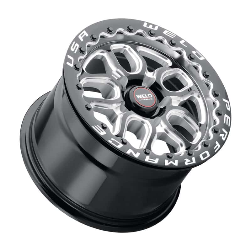 Weld — Weld S907 15X10 Laguna Beadlock 5X114.3 ET25 BS6.5 Gloss Black MIL Dia 78.1 - view 2