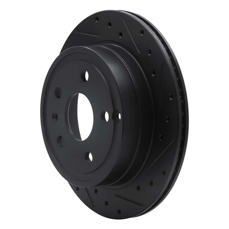 R1 Concepts — R1 10-17 Chevrolet Equinox Rear Right Drilled & Slotted Black Brake Rotor
R1 Brake Rotor Drill - view 2