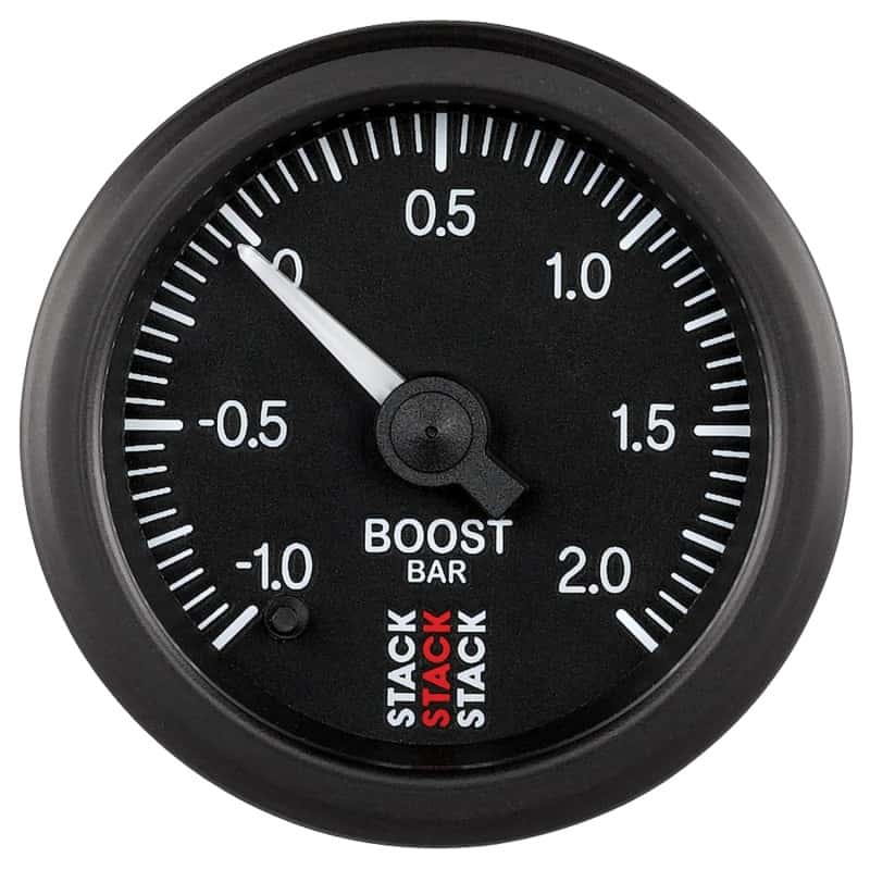 AutoMeter — Autometer Stack 52mm -1 to +2 Bar (Incl T-Fitting) Pro Stepper Motor Boost Pressure Gauge - Black
Ga Bst Stpr Blk 2Bar - view 1