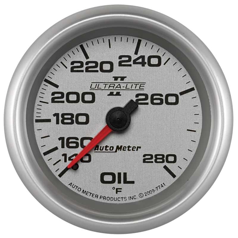 AutoMeter — AutoMeter Gauge Oil Temp 2-5/8in. 140-280 Deg. F Mechanical Ultra-Lite II
2-5/8" OIL TEMP, 140 - view 2