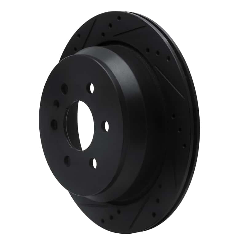 R1 Concepts — R1 15-20 Chevrolet Colorado Rear Left Drilled & Slotted Black Brake Rotor
R1 Brake Rotor Drill - view 2