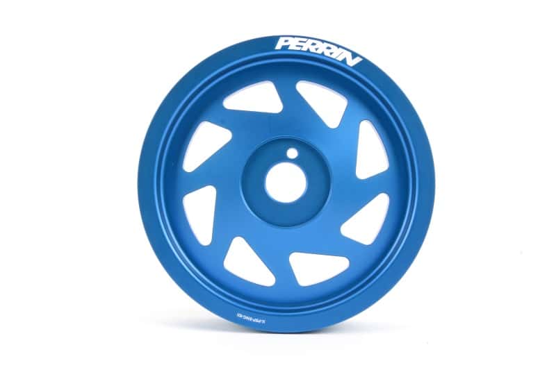 Perrin Performance — PERRIN 15-18 Subaru WRX / 13-20 BRZ / 14-18 FXT / 13-16 Crosstrek Lightened Crank Pulley - Blue - view 1