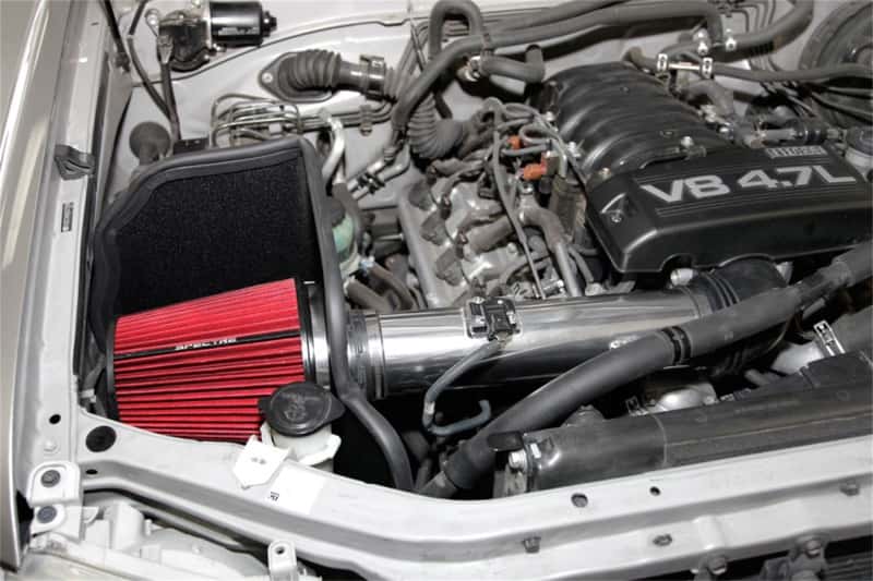 Spectre — Spectre 05-07 Toyota Sequoia V8-4.7L F/I Air Intake Kit - Polished w/Red Filter
Spectre Air Intake K
Air Intake System - view 4
