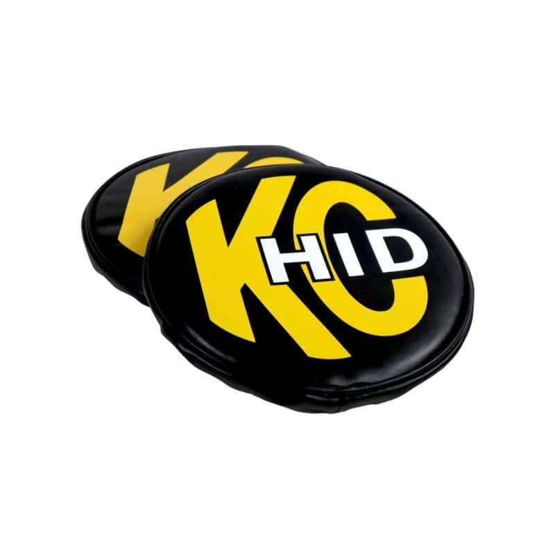 KC HiLiTES — KC HiLiTES 8in. Round Soft Cover HID (Pair) - Black w/Yellow Brushed KC Logo
Accessories - view 4