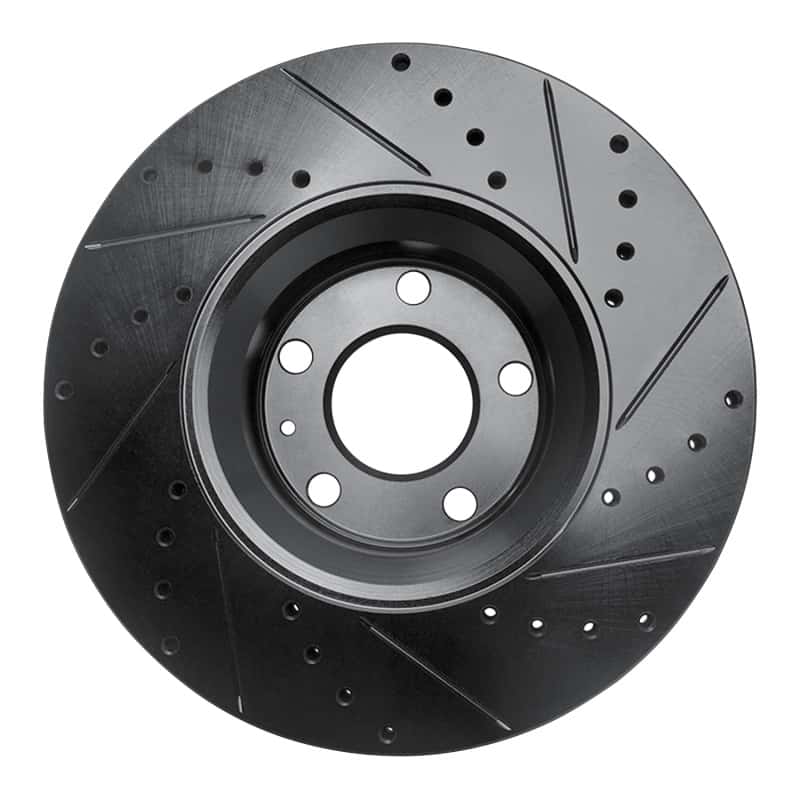 R1 Concepts — R1 05-11 Audi A6 Quattro Front Left Drilled & Slotted Black Brake Rotor
R1 Brake Rotor Drill - view 5