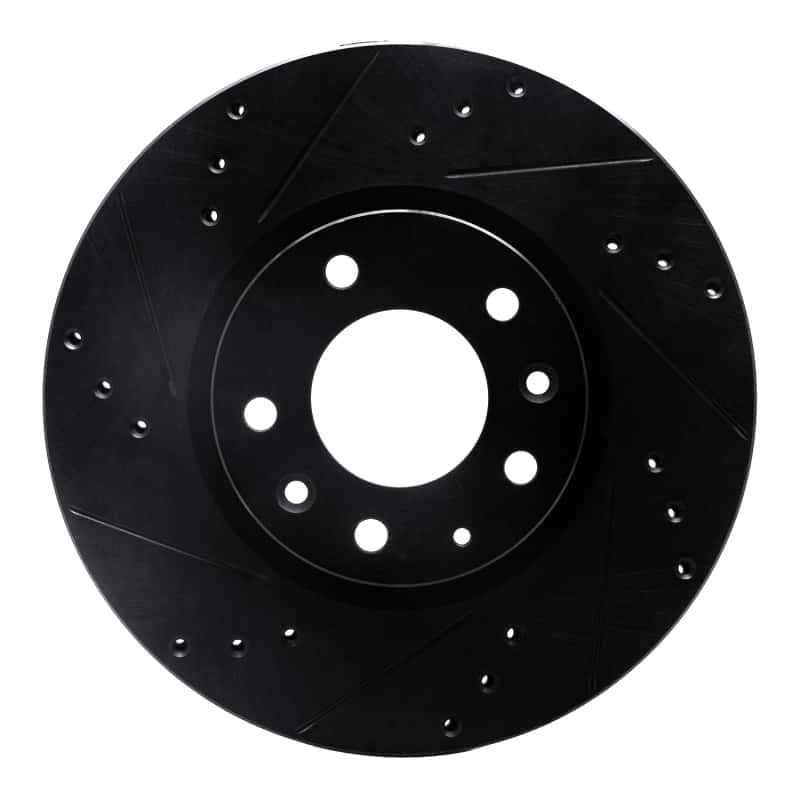 R1 Concepts — R1 06-13 Ford Fusion Front Left Drilled & Slotted Black Brake Rotor
R1 Brake Rotor Drill - view 1