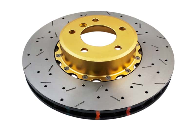 DBA — DBA 09-15 BMW 335d Front 5000 Series Drilled & Slotted Rotor w/Gold Hat
Brake Rotor - view 1