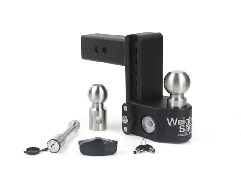 Weigh Safe — Weigh Safe 6in Drop Hitch w/Built-in Scale & 2.5in Shank (10K/22K GTWR) w/WS05 - Steel - view 1