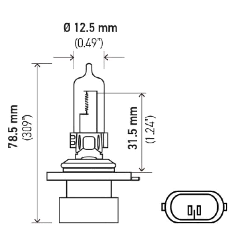 Hella — Hella Bulb 9005XS 12V 100W XEN WHT XB (2)
9005 Halogen Bulb - view 6