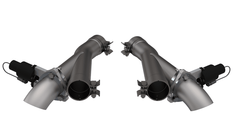 QTP — 2012-2022 Jeep Grand Cherokee SRT Trackhawk Dodge Durango SRT QTP Aggressor Cutout Pipes - view 1