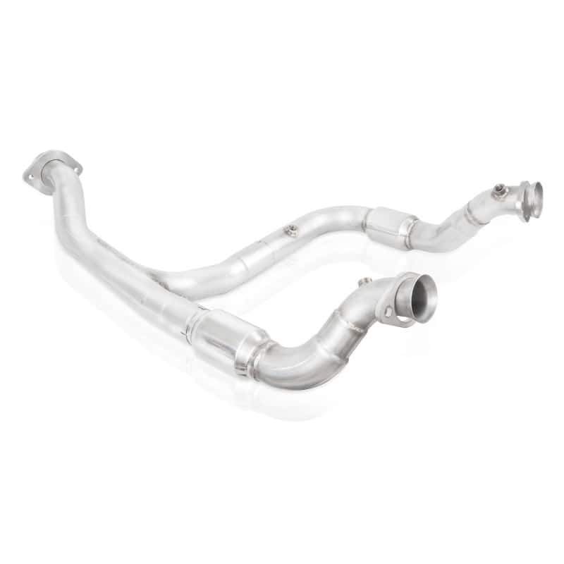 Stainless Works — Stainless Works 15-18 F-150 3.5L Downpipe 3in High-Flow Cats Y-Pipe Factory Connection
Exhaust System - view 4