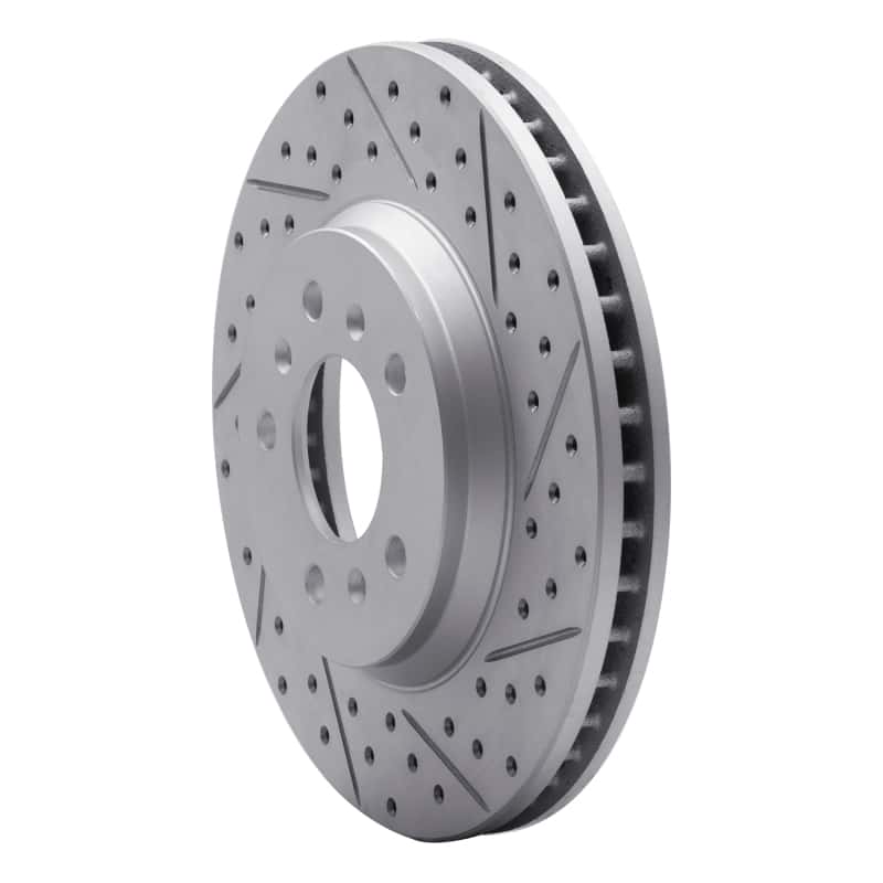 R1 Concepts — R1 06-16 Buick Lucerne Front Right Drilled & Slotted Geo-Carbon Rotor - view 2