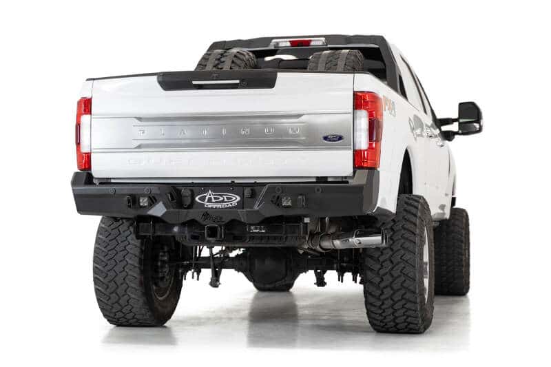 Addictive Desert Designs — Addictive Desert Designs 17-20 Ford Super Duty Bomber HD Rear Bumper w/ Mounts For Cube Lights
Bumper- Rear
Bumpers - view 3