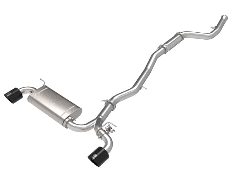 aFe — aFe POWER Takeda 2021 Toyota Supra 2.0L (t) 2.5in-3in 304 SS CB Exhaust w/ Black Tips
Cat-Back Exhaust - view 1