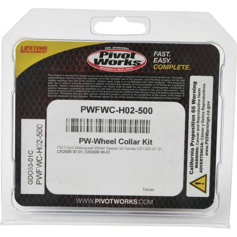 Pivot Works — Pivot Works 97-01 Honda CR125R Front Waterproof Wheel Spacer Kit - view 3