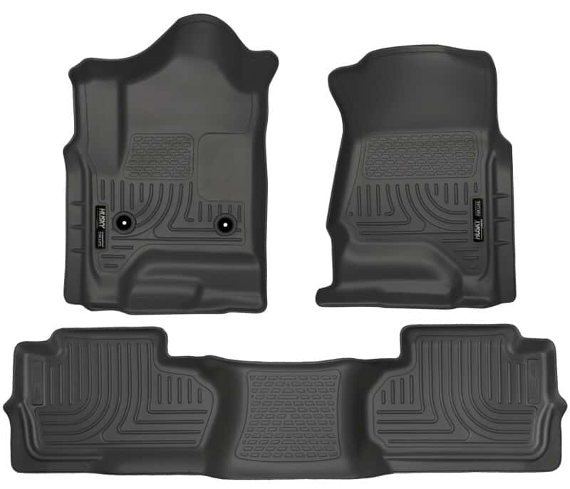 Husky Liners — Husky Liners 14 Chevrolet Silverado/GMC Sierra Dbl Cab WeatherBeater Black Front&2nd Seat Floor Line
Floor Liners - view 1