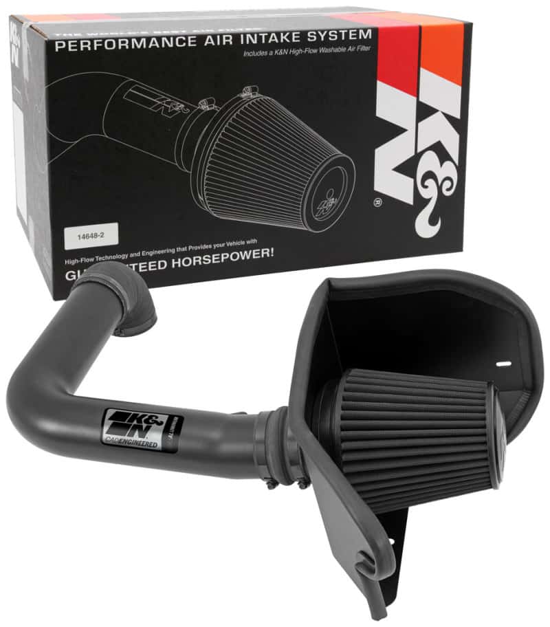 K&N Engineering — K&N 04-08 Ford F150 V8-5.4L/04-07 Ford Lobo 5.4L V8 Blackhawk Perf Intake Kit
Performance Air Inta
Air Intake System - view 13