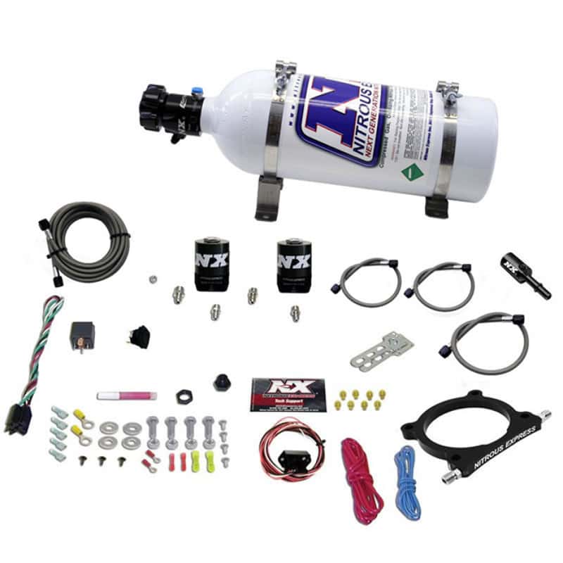 Nitrous Express — Nitrous Express 11-15 Ford Mustang GT 5.0L High Output Nitrous Plate Kit (50-250HP) w/5lb Bottle
Injection System Kit
N2OSys - view 2