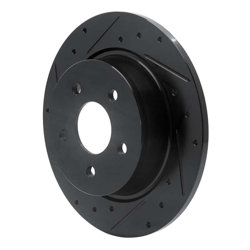 R1 Concepts — R1 13-18 Ford Transit Connect Rear Left Drilled & Slotted Black Brake Rotor
R1 Brake Rotor Drill - view 2