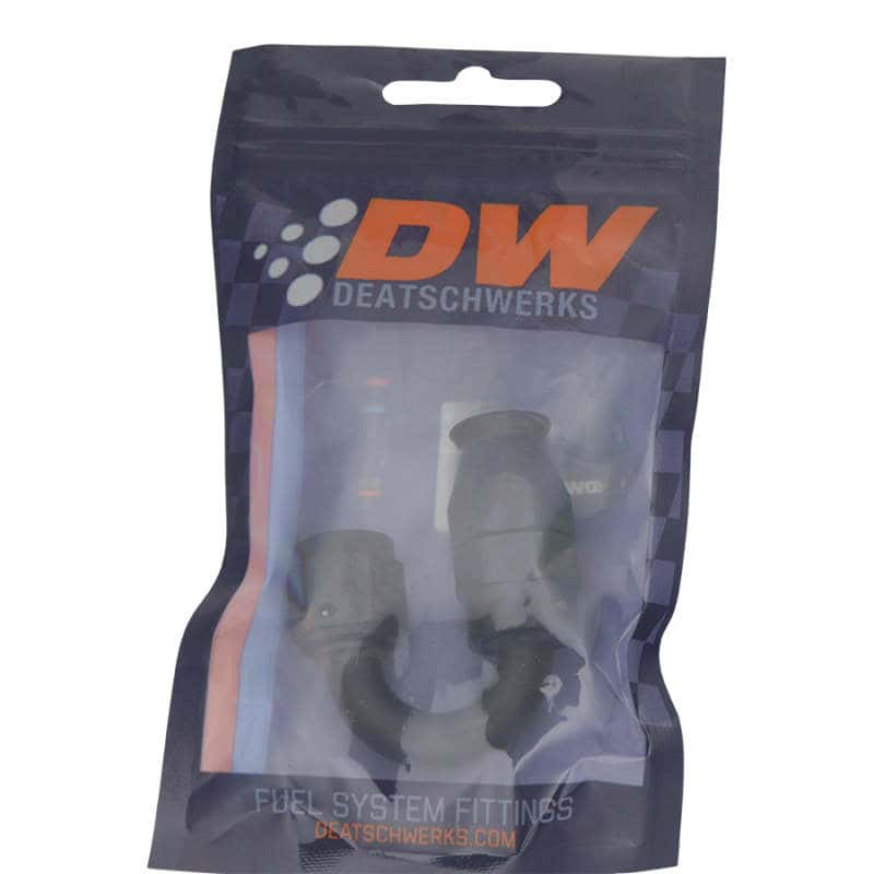DeatschWerks — DeatschWerks 6AN Female Swivel 180-Degree Hose End PTFE (Incl Olive Insert) - Anodized Matte Black
Lines & Fittings - view 2