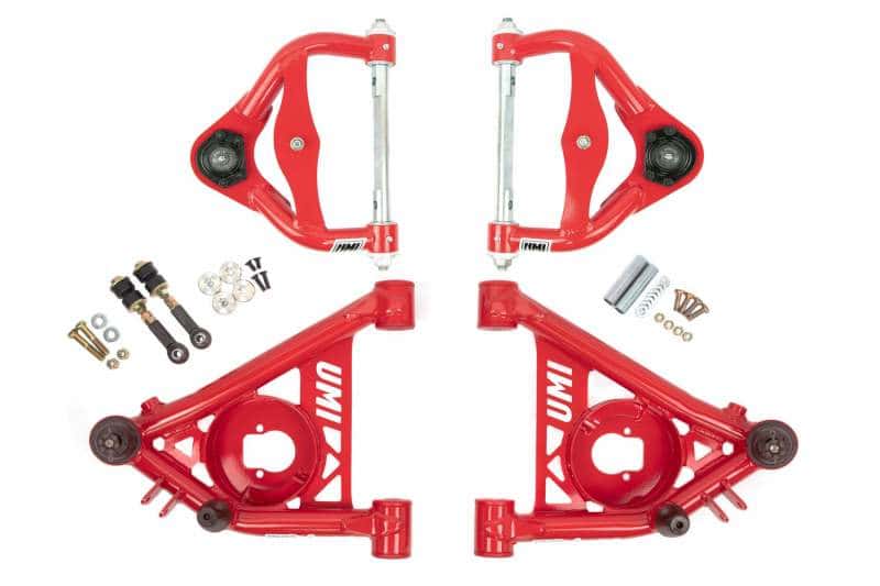 UMI Performance — UMI Performance 78-88 G-Body S10 Tubular Front Upper & Lower A-Arms Poly
A-Arm Package - view 1