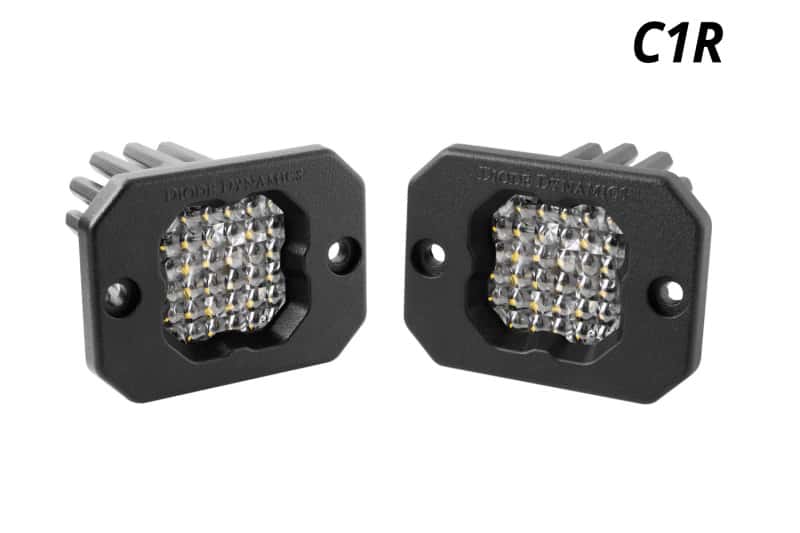 Diode Dynamics — Diode Dynamics Stage Series C1R - White Flood Flush Mount LED Pod (Pair) - view 1