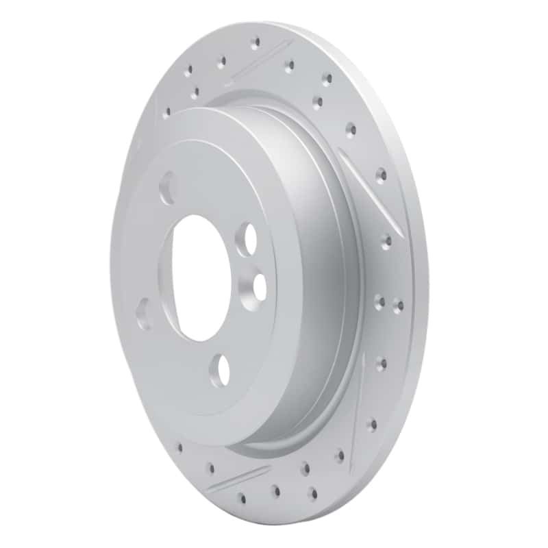 R1 Concepts — R1 02-15 Mini Cooper Clubman Rear Left Drilled & Slotted Geo-Carbon Rotor - view 2
