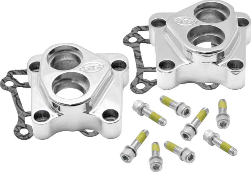 S&S Cycle — S&S Cycle 1999+ BT Tappet Cover Set - Chrome - view 2