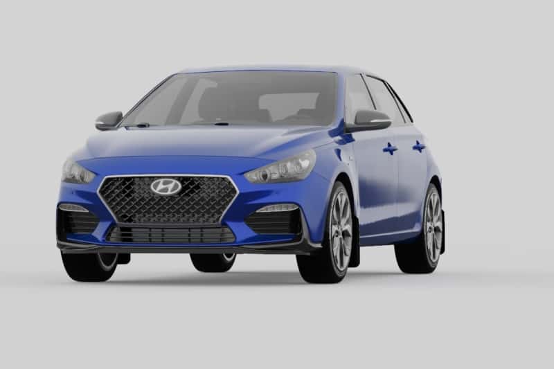 Rally Armor — Rally Armor 19-21 Hyundai Elantra GT N Line/i30 Black UR Mud Flap w/White Logo
Mud Flap - view 8