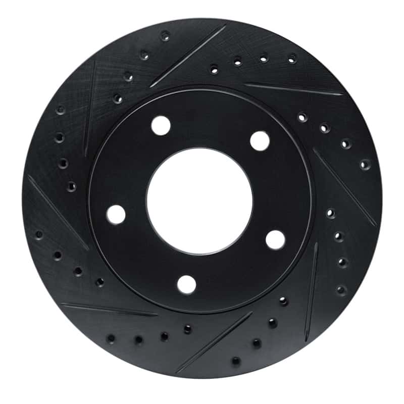 R1 Concepts — R1 69-78 Cadillac Eldorado Front/Rear Left Drilled & Slotted Black Brake Rotor
R1 Brake Rotor Drill - view 1