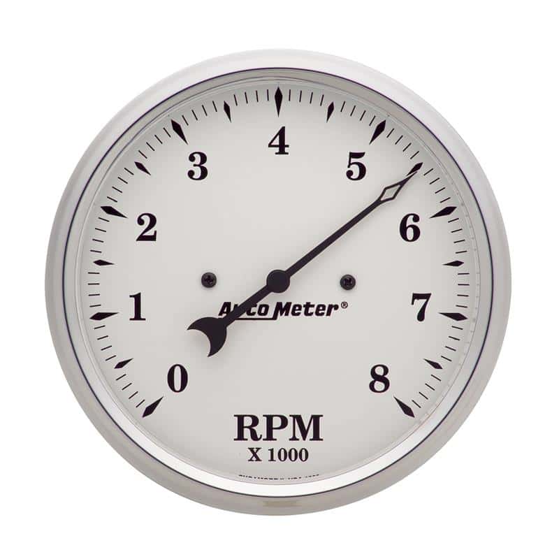 AutoMeter — Autometer 5 inch 8000rpm In-Dash Old Tyme Tachometer - White
5" TACH, 8,000 RPM, - view 2