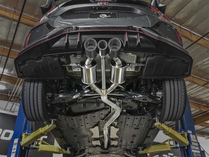 aFe — aFe POWER Takeda 2-1/2in to 2-1/4in 304SS Catback Dual-Exit Exhaust 17+ Honda Civic Type R w/CF Tips
Cat-Back Exhaust - view 6