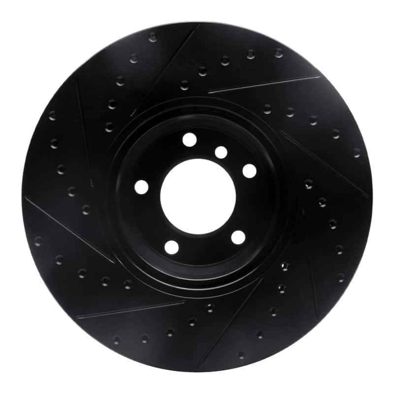 R1 Concepts — R1 95-01 BMW 750IL Front Right Drilled & Slotted Black Brake Rotor
R1 Brake Rotor Drill - view 5
