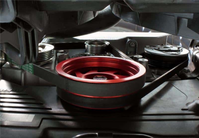 Perrin Performance — PERRIN 93-14 Subaru Impreza (Incl. 02-14 WRX) / 04-21 STI Lightened Crank Pulley - Red - view 7
