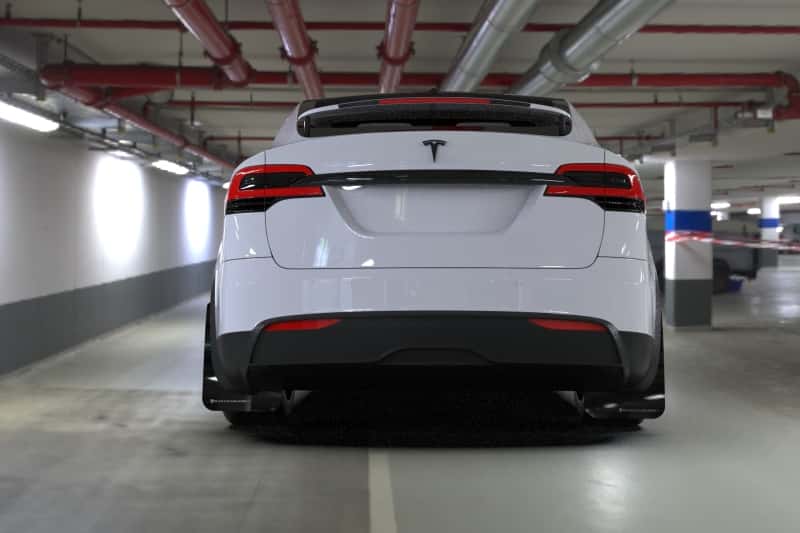 Rally Armor — Rally Armor 22-26 Tesla Model X Black UR Mud Flap w/White Logo
Mud Flap - view 2