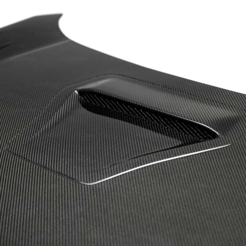 Seibon — Seibon 17-20 Honda Civic Type-R (FK8) TSII Style Carbon Fiber Hood - view 3