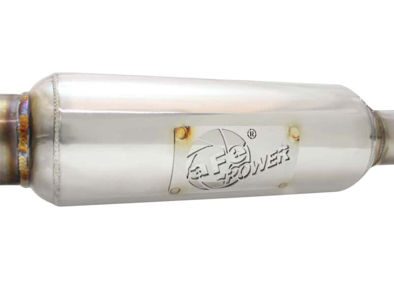 aFe — aFe Takeda 11-16 Scion TC 2.5L 2 1/4-2 1/2in Stainless Steel Axle-Back Exhaust w/Black Tip
Axle-Back Exhaust - view 3