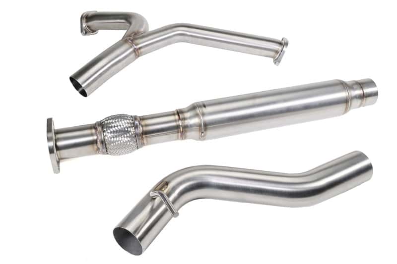 Perrin Performance — PERRIN 22-25 Subaru WRX Stainless Steel Midpipe w/Resonator 3in. (Fits OEM/Aftermarket Mufflers) - view 4