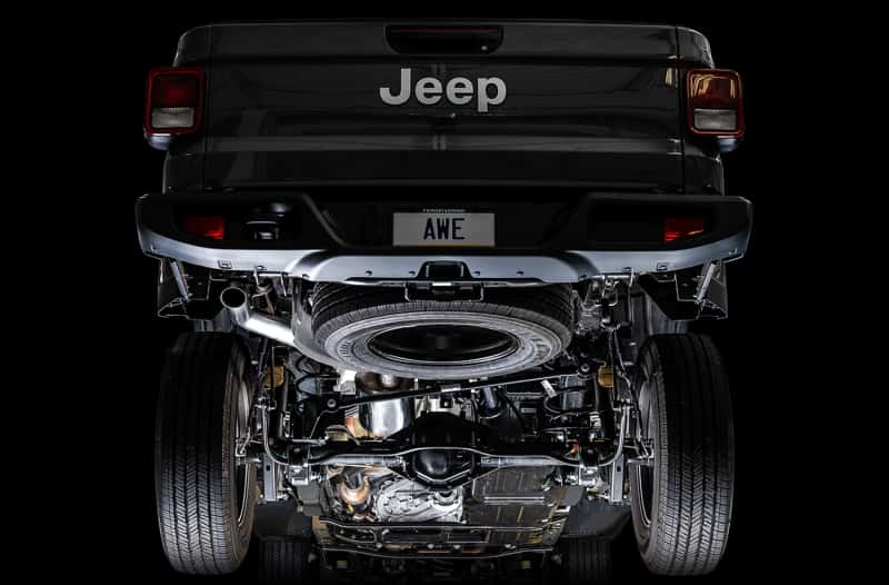 AWE Tuning — AWE Tuning 07-18 Jeep Wrangler JK/JKU 3.6L Trail Edition Cat-Back Exhaust
Trail Exhaust - view 3