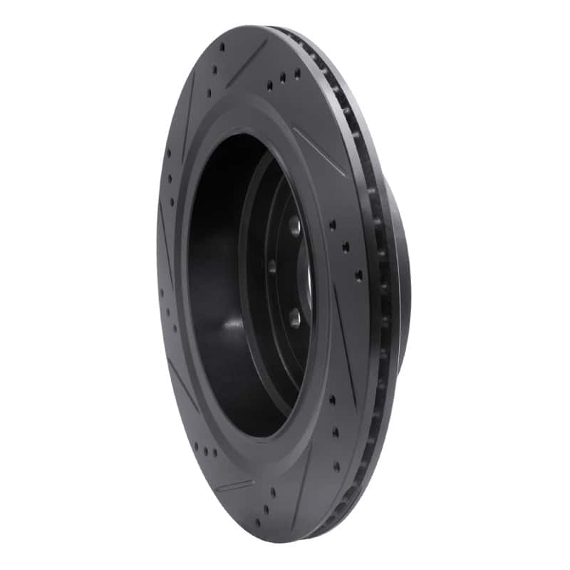 R1 Concepts — R1 06-12 Land Rover Range Rover Rear Right Drilled & Slotted Black Brake Rotor
R1 Brake Rotor Drill - view 4