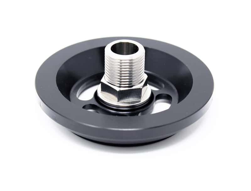 Torque Solution — Torque Solution WIX Oil Filter Adapter w/ WIX 51060R Nissan R35 GT-R VR38 - view 1