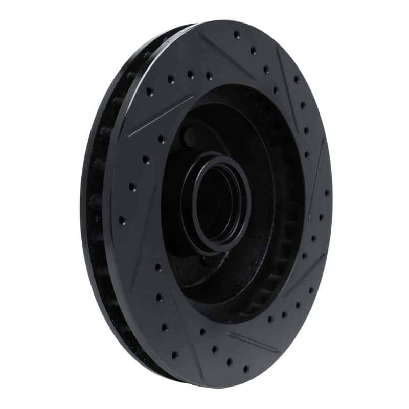R1 Concepts — R1 74-84 Chrysler Imperial Front Left Drilled & Slotted Black Brake Rotor
R1 Brake Rotor Drill - view 4